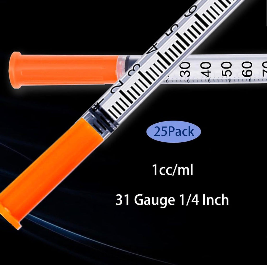 U-100 1ml Precision Lab Dispensing Syringes 31G x 6mm (1/4")