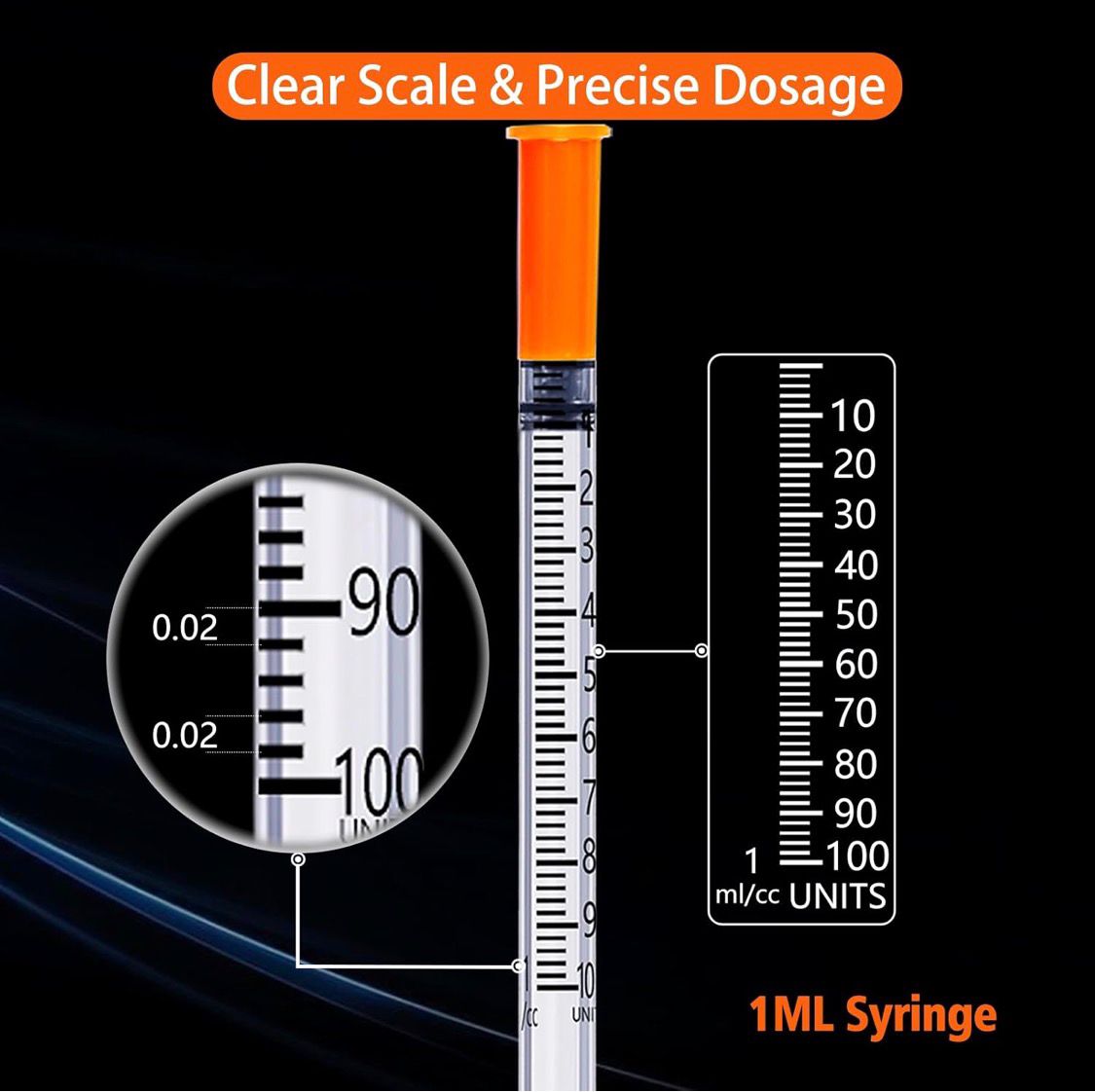 U-100 1ml Precision Lab Dispensing Syringes 31G x 6mm (1/4")